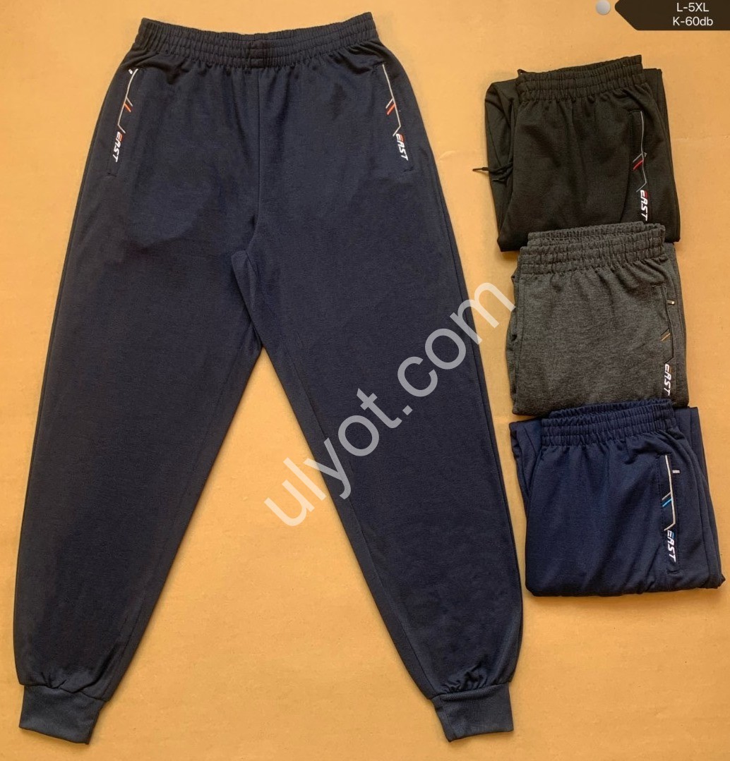 СПОРТ.ШТАНЫ (L-5XL) МАНЖЕТ МИКС 7203