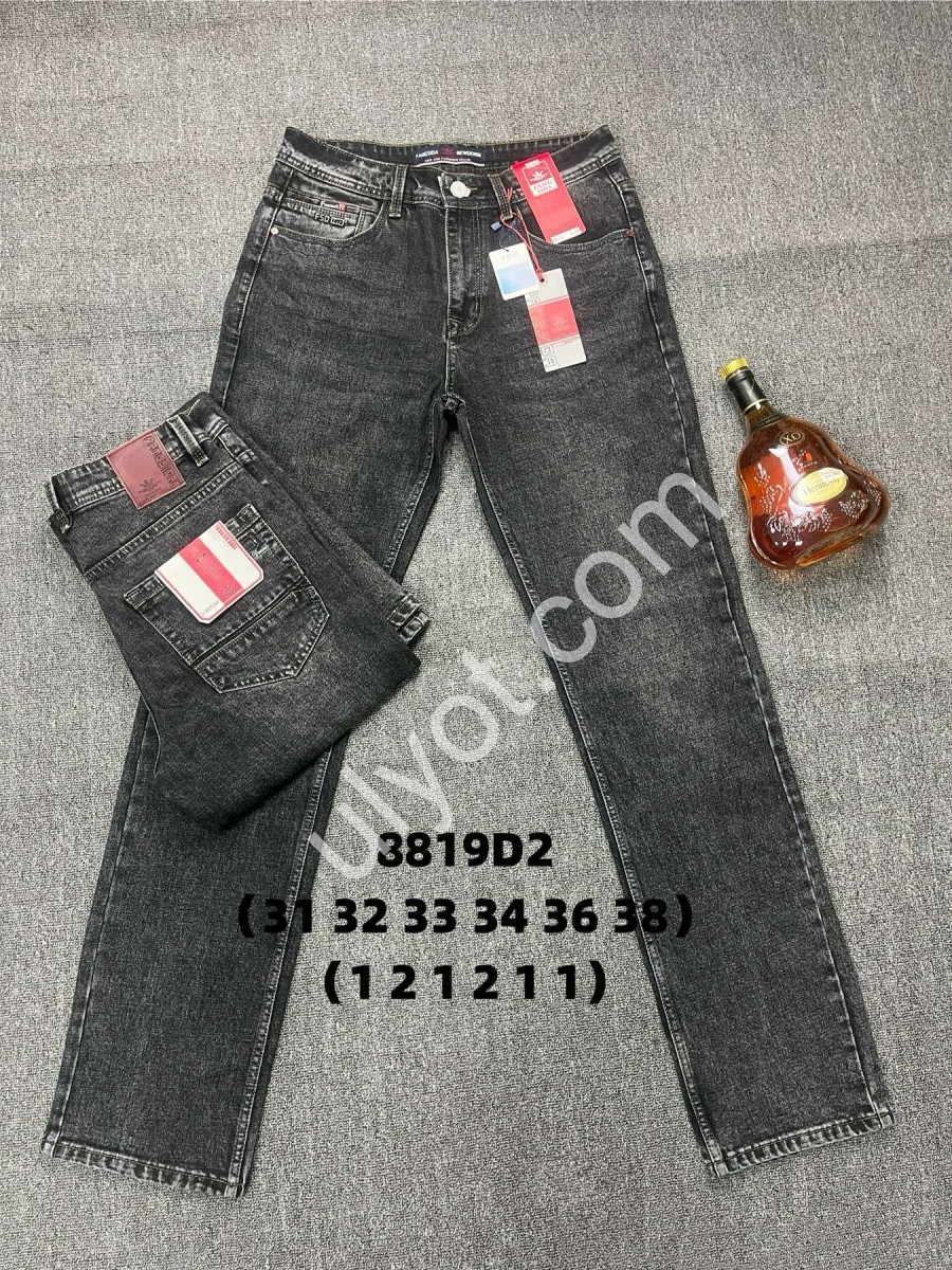 ДЖИНСЫ FANGSIDA (31-38) Т.СЕРЫЙ 8819