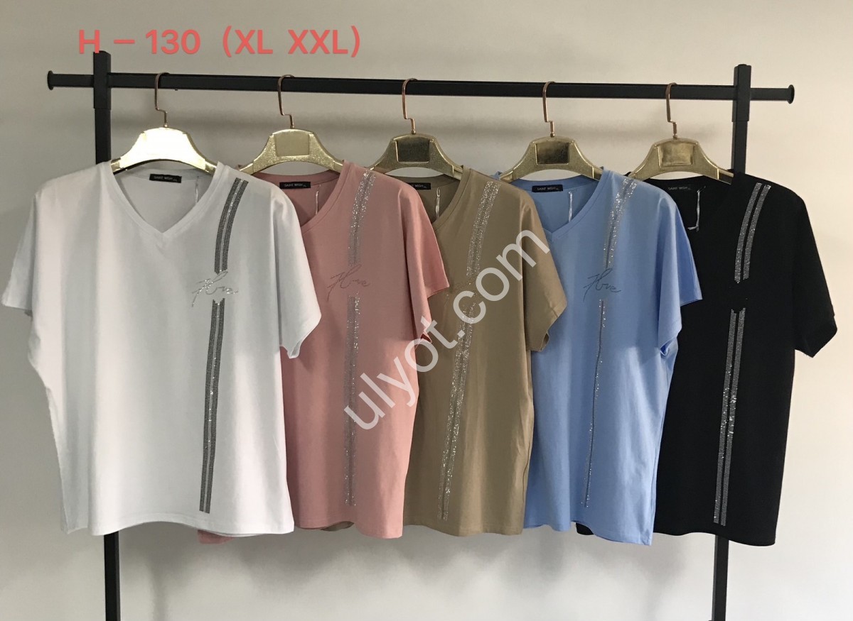 ФУТБОЛКА (XL-2XL) МИКС H 130