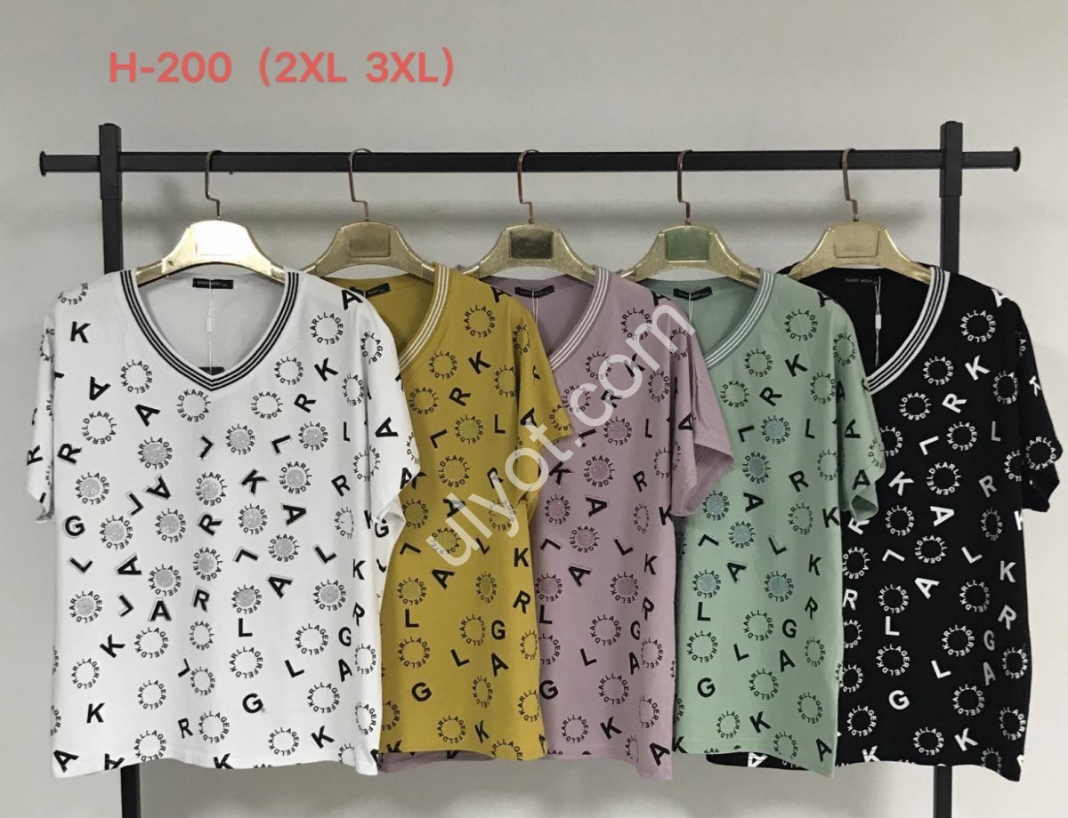 ФУТБОЛКА (2XL-3XL) МИКС H-200