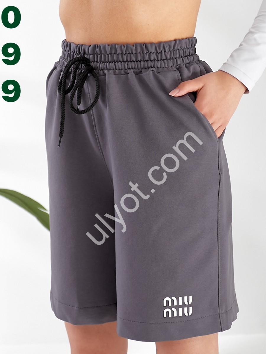 ШОРТИ MIU (42-50) СІРИЙ 099