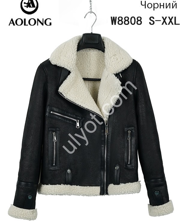ДУБЛЕНКА AOLONG (S-2XL) ЧОРНИЙ 8808