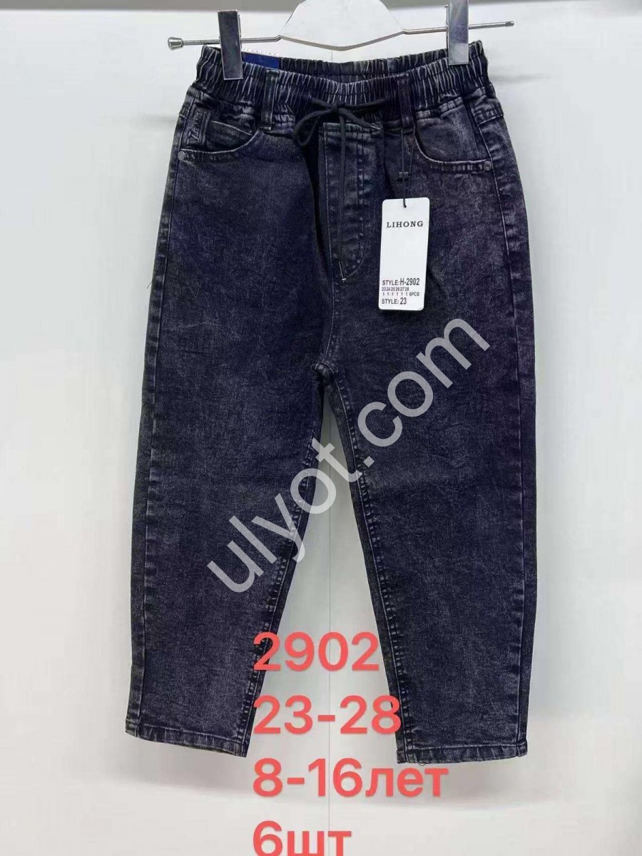 ДЖИНСЫ LIHONG (23-28) ГРАФИТ 2902