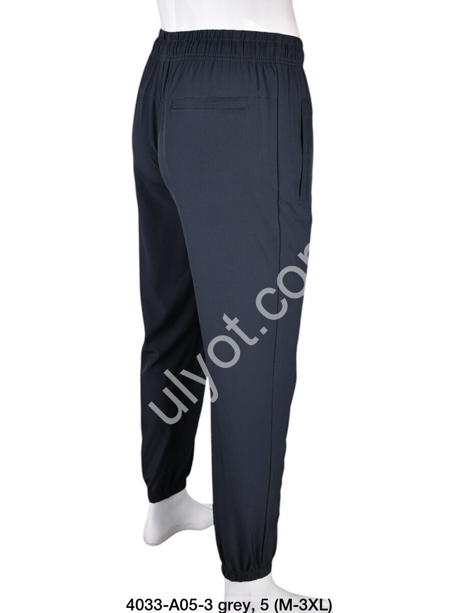 СПОРТ.ШТАНЫ P15 (M-3XL) МАНЖЕТ ГРАФИТ A05-3