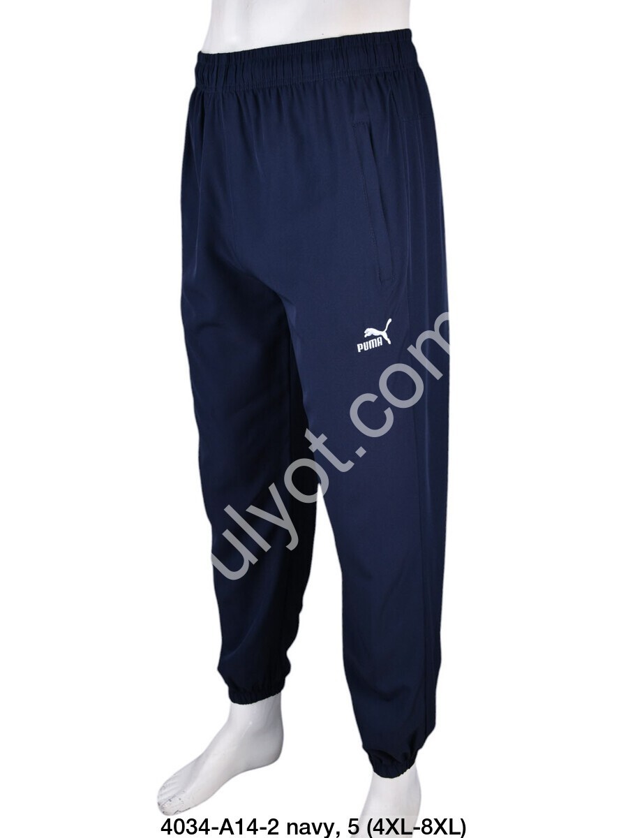 СПОРТ.ШТАНЫ P15 (4XL-8XL) МАНЖЕТ Т.СИНИЙ A14-2