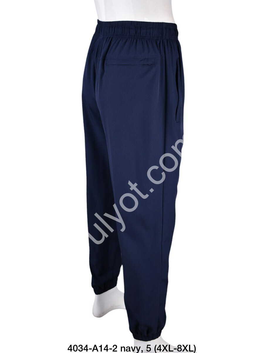 СПОРТ.ШТАНЫ P15 (4XL-8XL) МАНЖЕТ Т.СИНИЙ A14-2