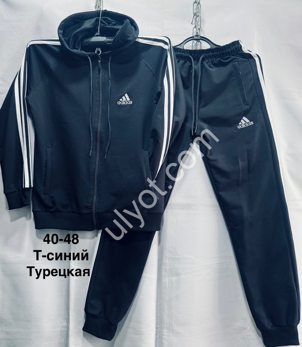 СПОРТ.КОСТЮМ A01 (40-48) МАНЖЕТ Т.СИНИЙ 