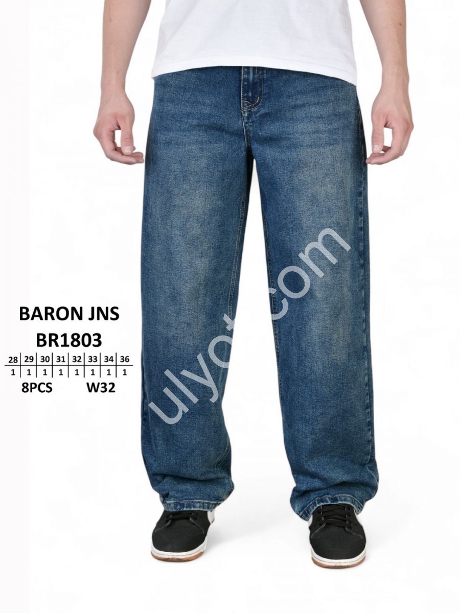 ДЖИНСИ BARON (28-36) Т.СИНІЙ 1803