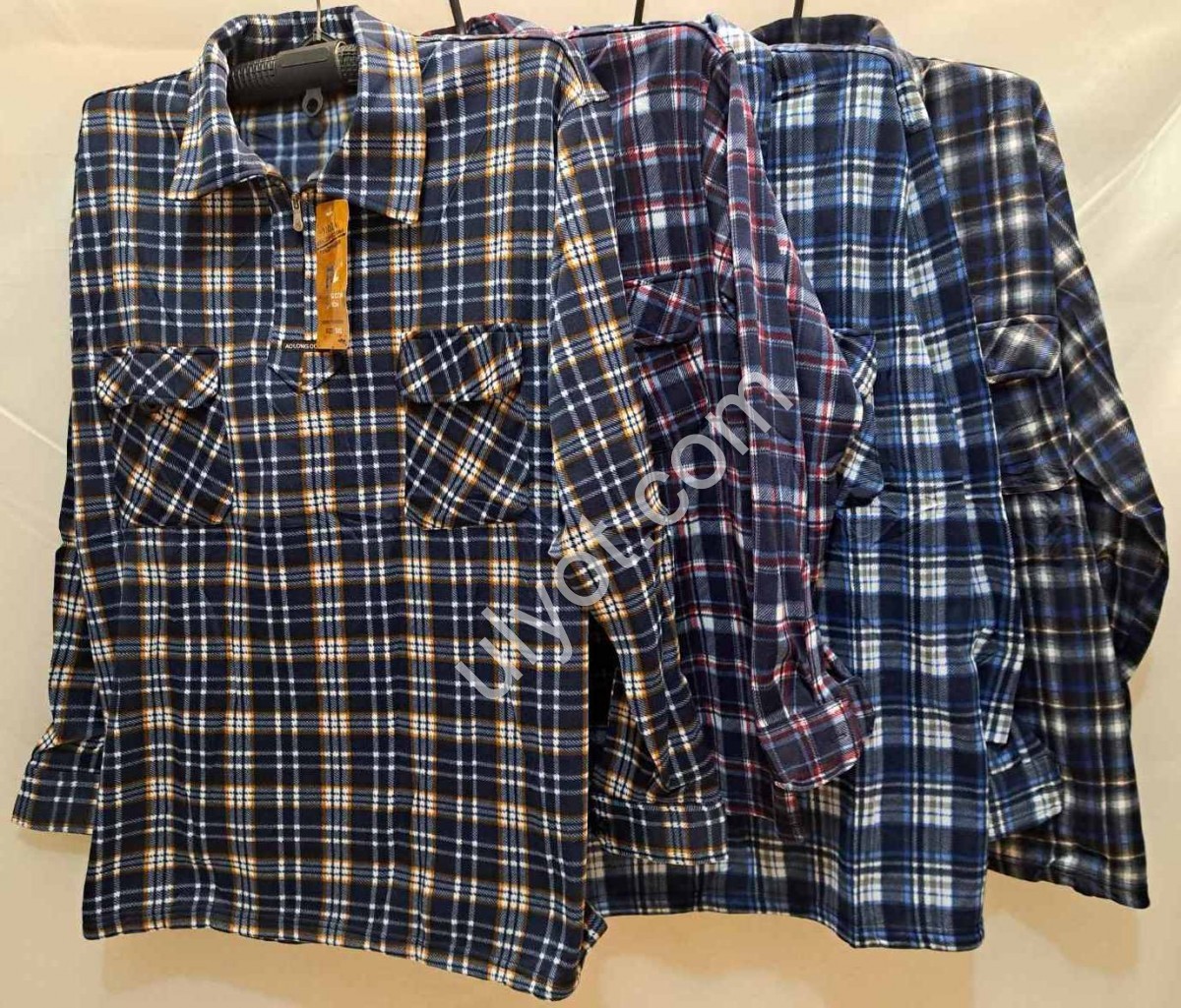 РУБАШКА (XL-5XL) ФЛИС МИКС C19