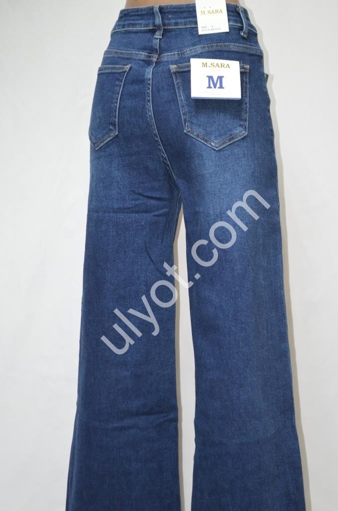 ДЖИНСИ M.SARA (XS-XL) Т.СИНІЙ 1838