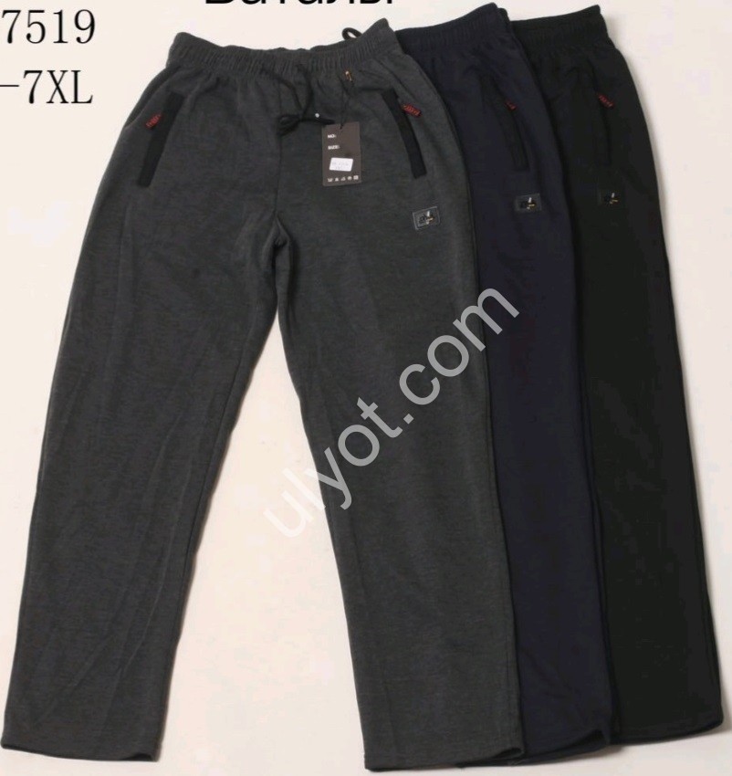 СПОРТ.ШТАНИ (3XL-7XL) ПРЯМИЙ ГРАФІТ 7519