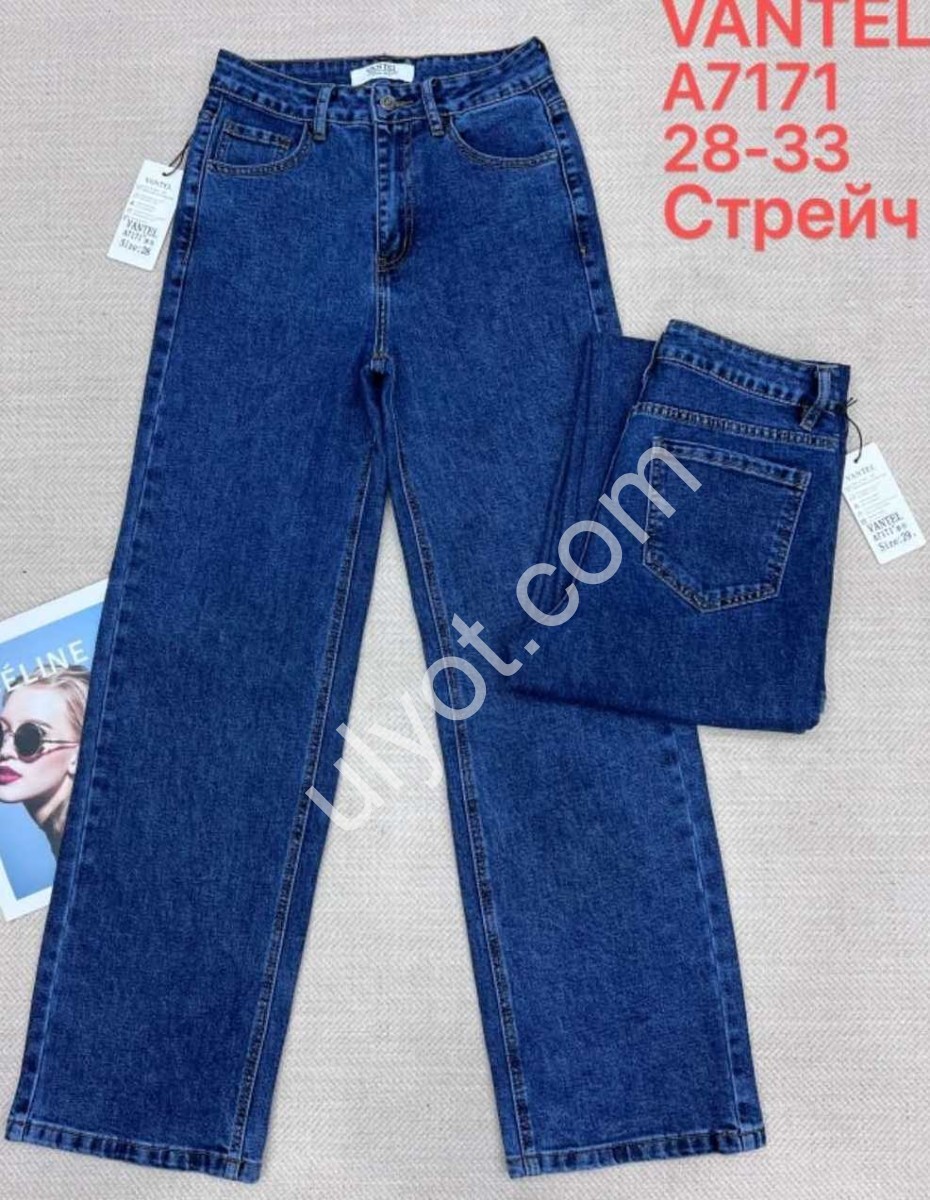 ДЖИНСИ VANTEL (28-33) Т.СИНІЙ A7171
