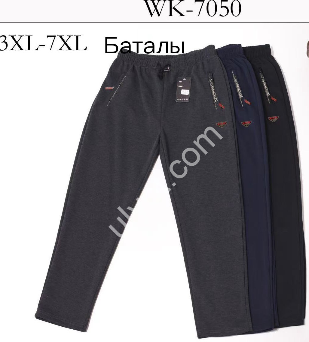 СПОРТ.ШТАНЫ (3XL-7XL) ПРЯМОЙ ГРАФИТ WK-7050