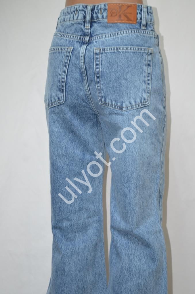 ДЖИНСЫ DK49 (34-40) ГОЛУБОЙ 9740