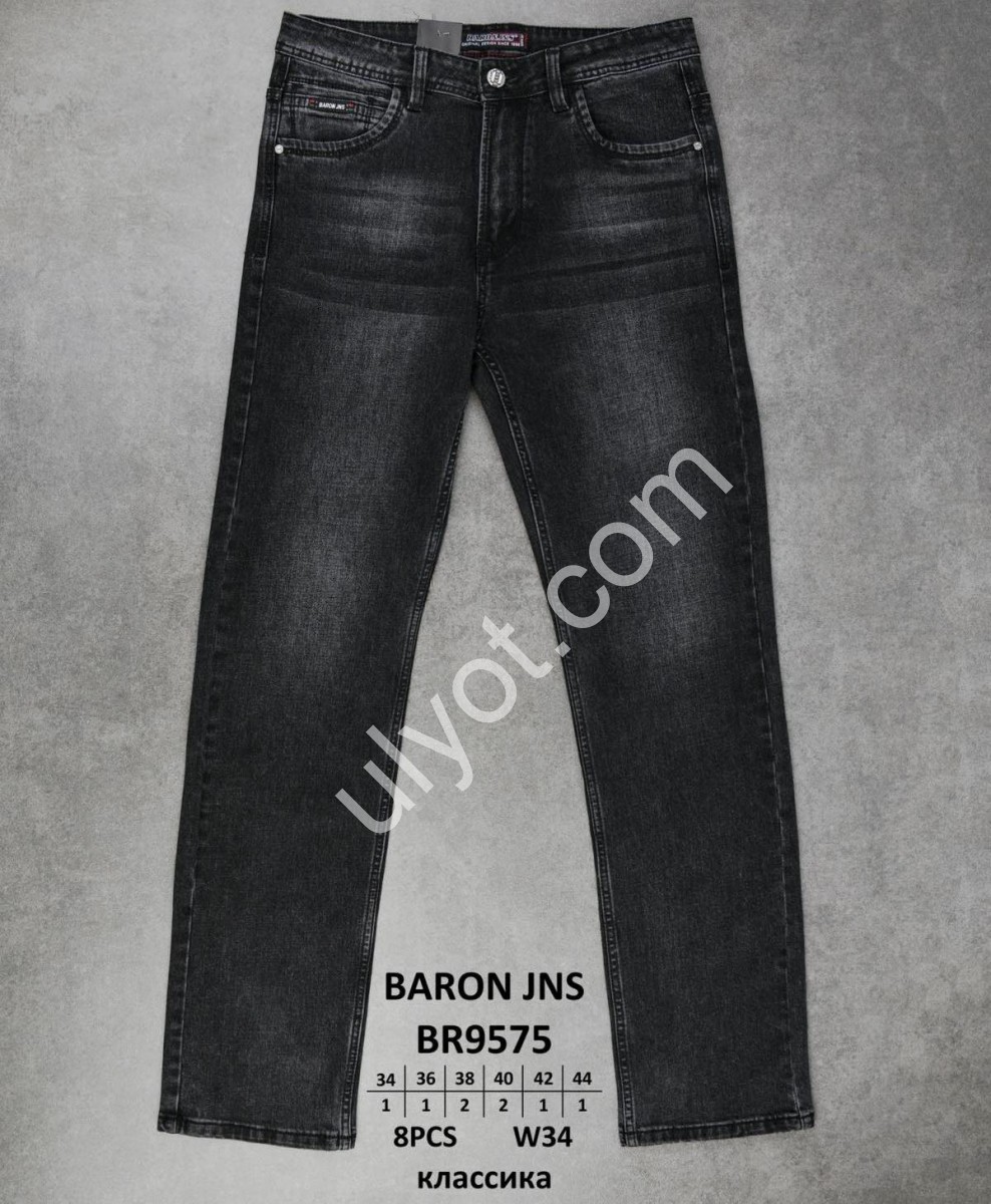ДЖИНСИ BARON (34-44) ЧОРНИЙ 9575