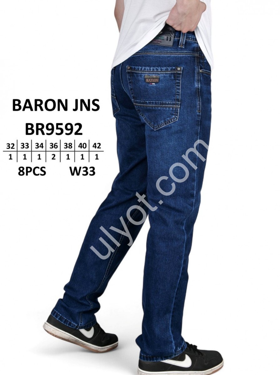 ДЖИНСИ BARON (32-42) Т.СИНІЙ 9592