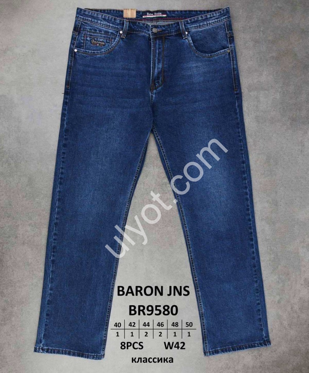 ДЖИНСИ BARON (40-50) Т.СИНІЙ 9580