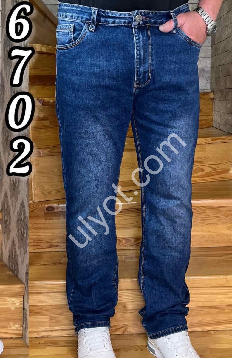 ДЖИНСЫ REIGOUSE (30-40) Т.СИНИЙ 6702