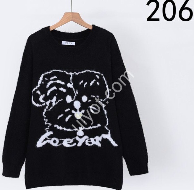 СВИТЕР (OVER SIZE) МИКС 206