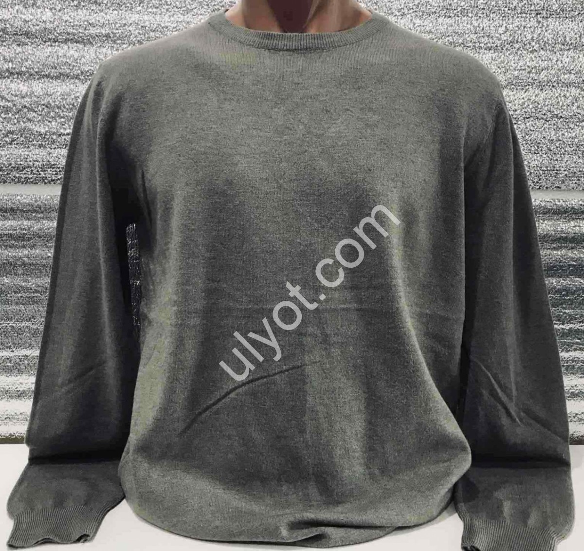 СВИТЕР (M-2XL) Т.СЕРЫЙ 101