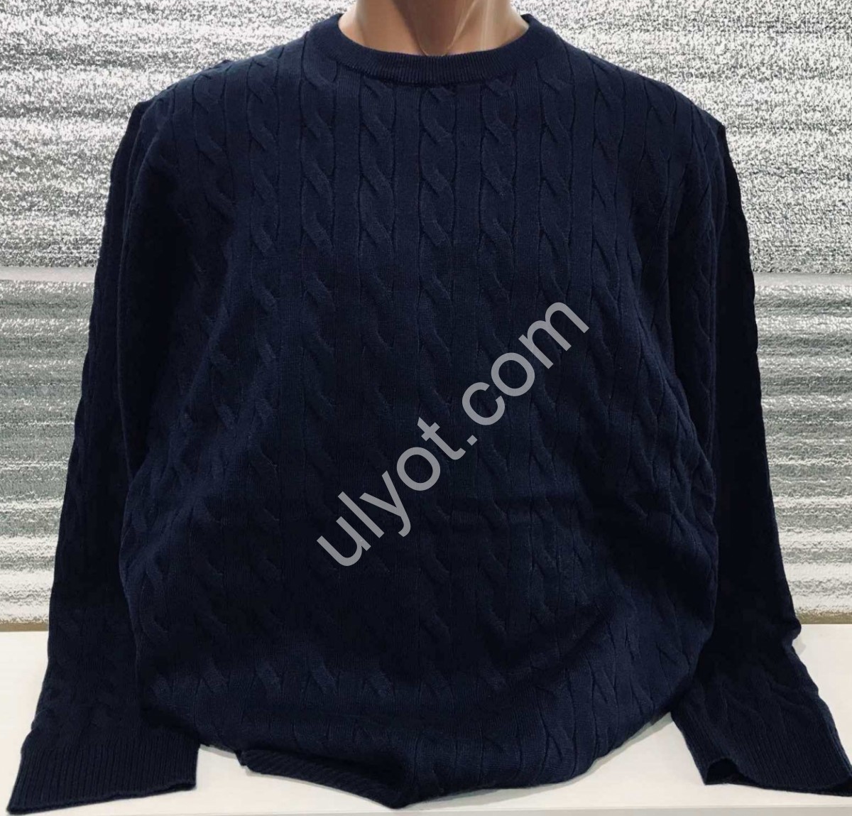 СВИТЕР (M-2XL) Т.СИНИЙ 110