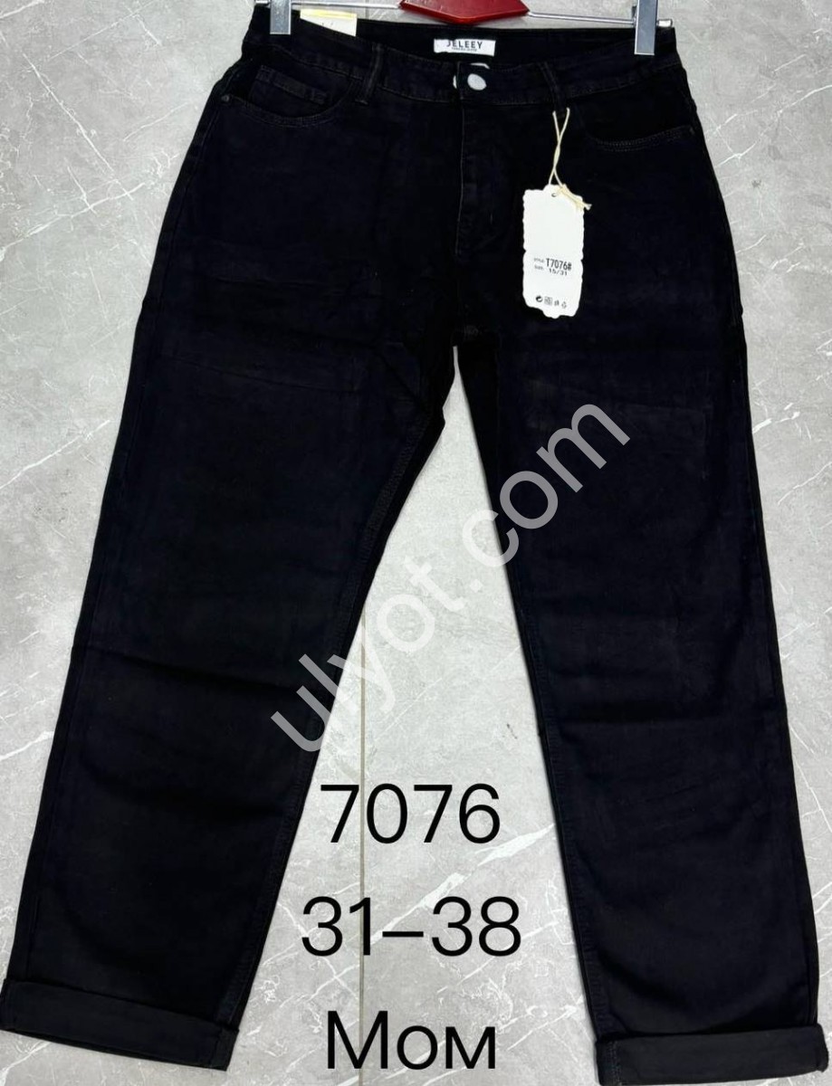 ДЖИНСЫ JELEEY (31-38) ЧЕРНЫЙ 7076