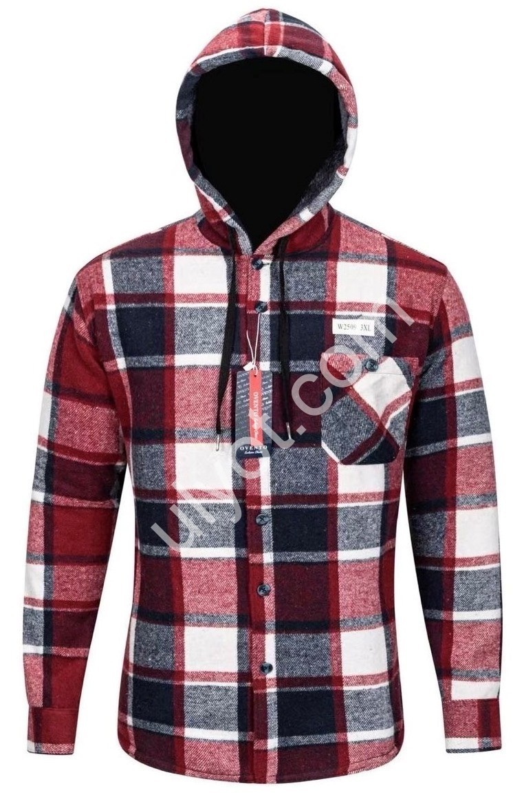 РУБАШКА КАП. (XL-5XL) МЕХ КРАСНЫЙ 