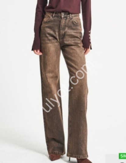 ДЖИНСЫ IT'S BASIC (32-36) КОРИЧНЕВЫЙ 2477/4w5/87