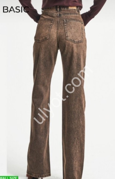ДЖИНСЫ IT'S BASIC (32-36) КОРИЧНЕВЫЙ 2477/4w5/87