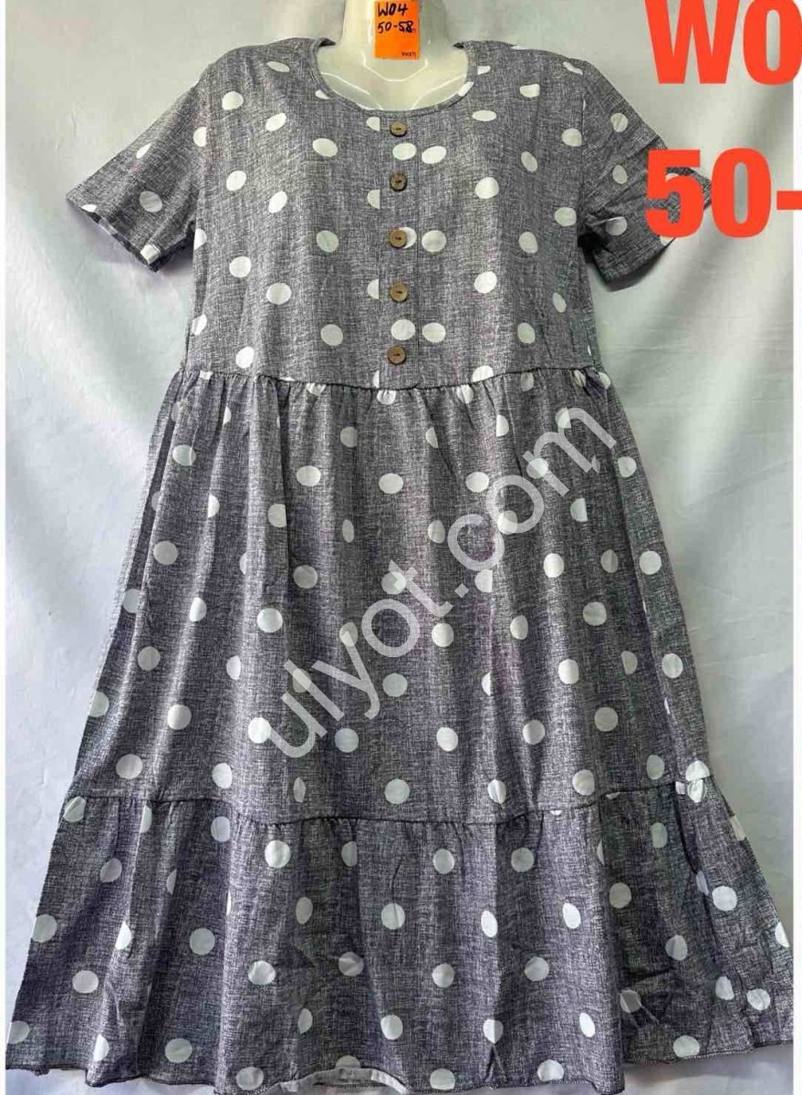 ПЛАТЬЕ (50-58) СВ.КОРИЧНЕВЫЙ W04