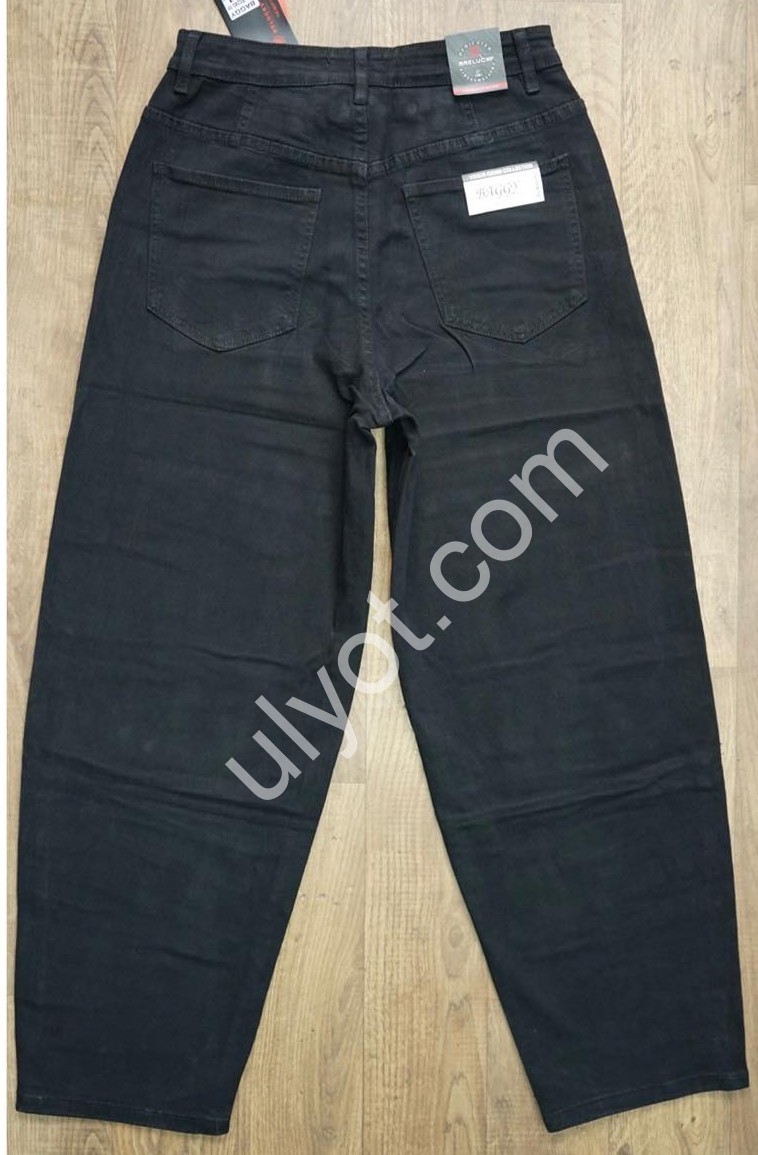 ДЖИНСЫ RELUCKY (31-38) ЧЕРНЫЙ B0240-1