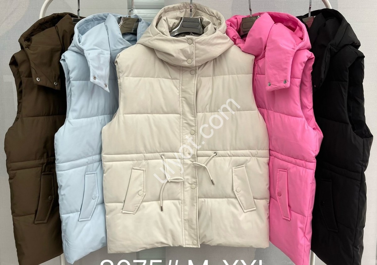 ЖИЛЕТКА (M-XL) ЧЕРНЫЙ 8075