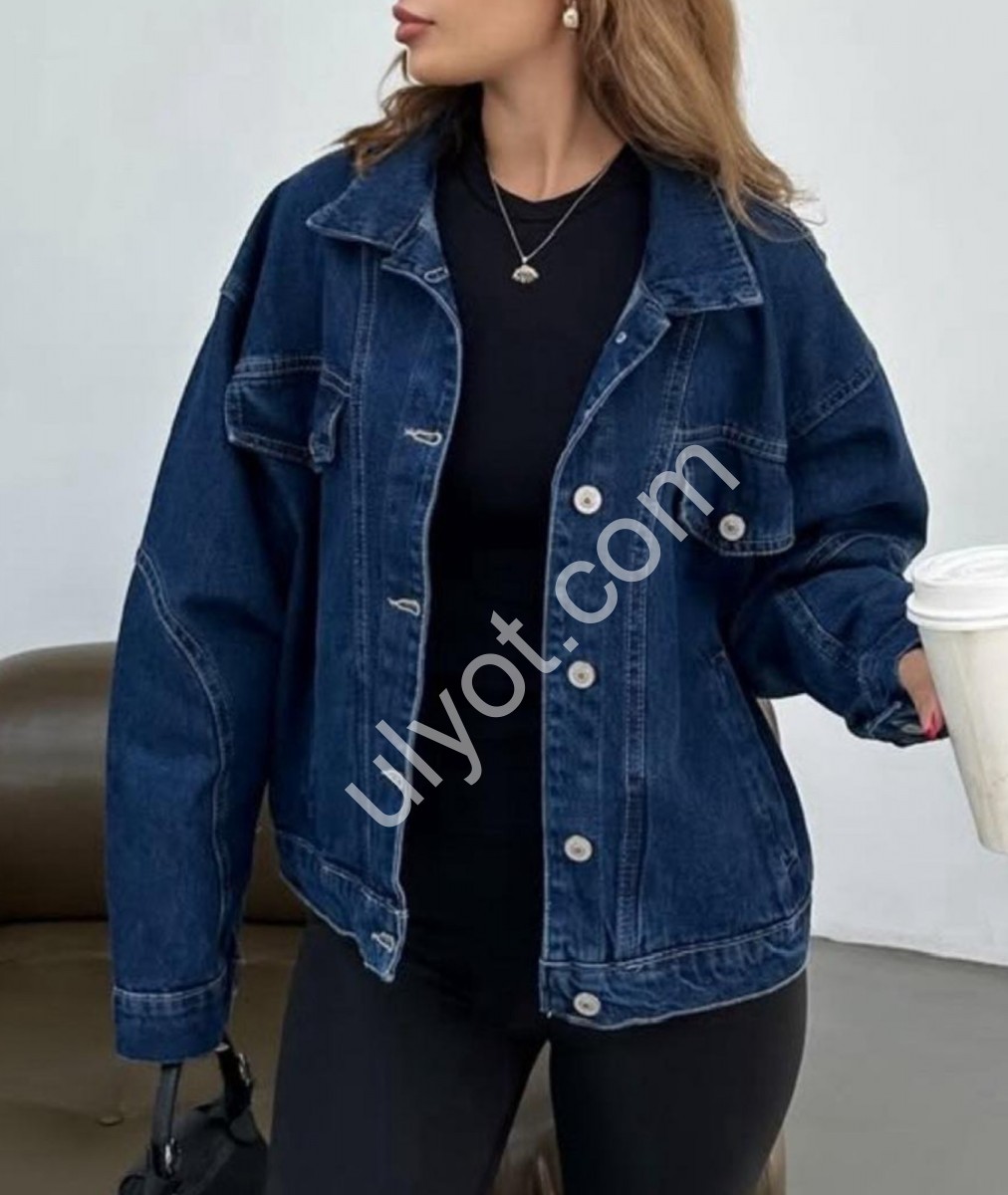 КУРТКА ДЖИНСОВА TOP SHOP (SL) Т.СИНІЙ 3632