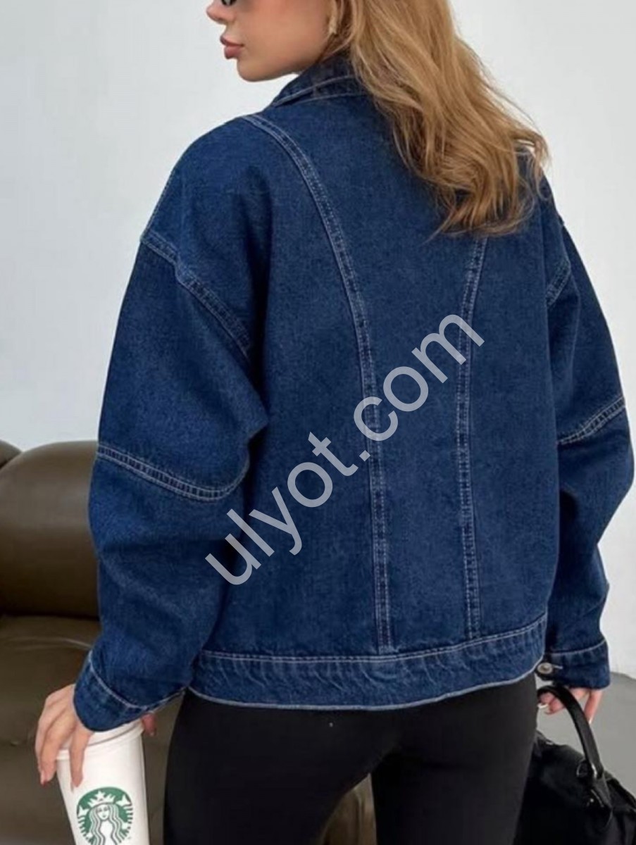 КУРТКА ДЖИНСОВА TOP SHOP (SL) Т.СИНІЙ 3632