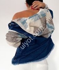 КУРТКА ДЖИНСОВАЯ TOP SHOP (S-L) Т.СИНИЙ 5053