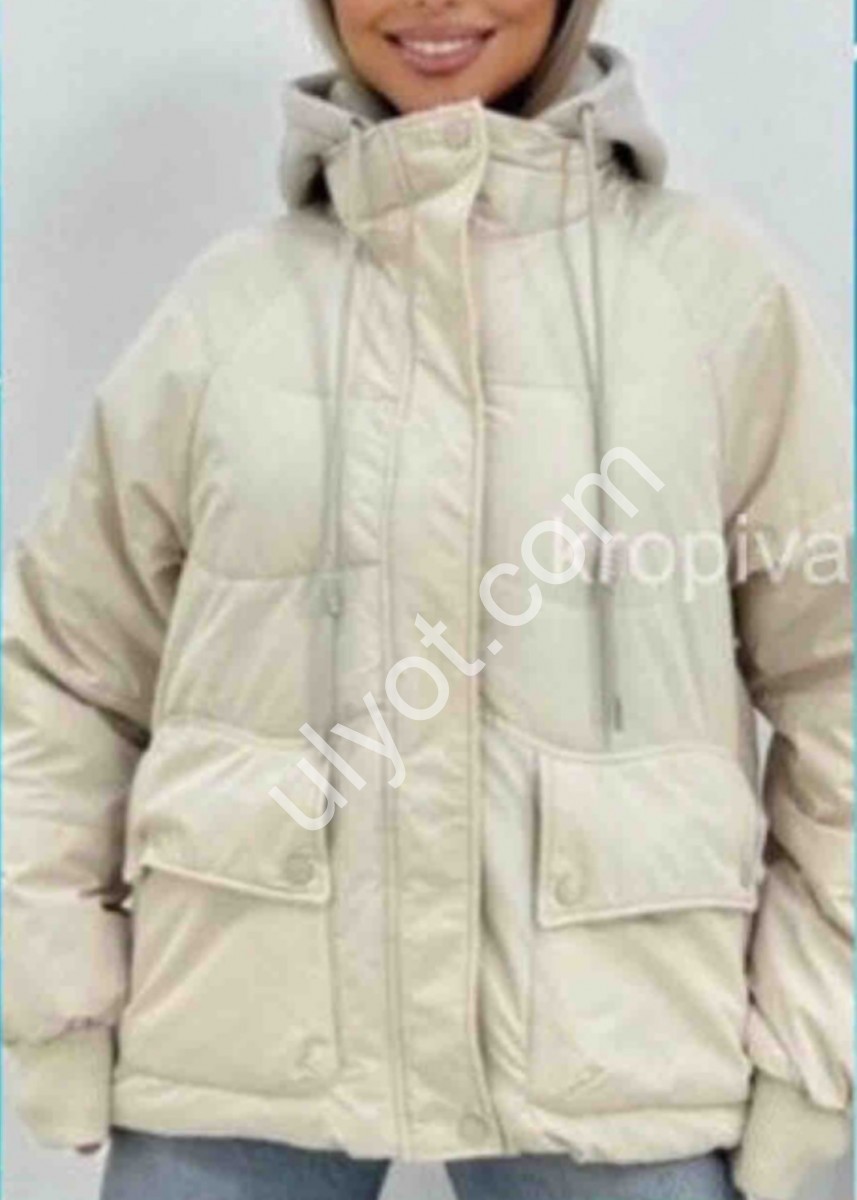 КУРТКА (M-2XL) МОЛОКО K8313
