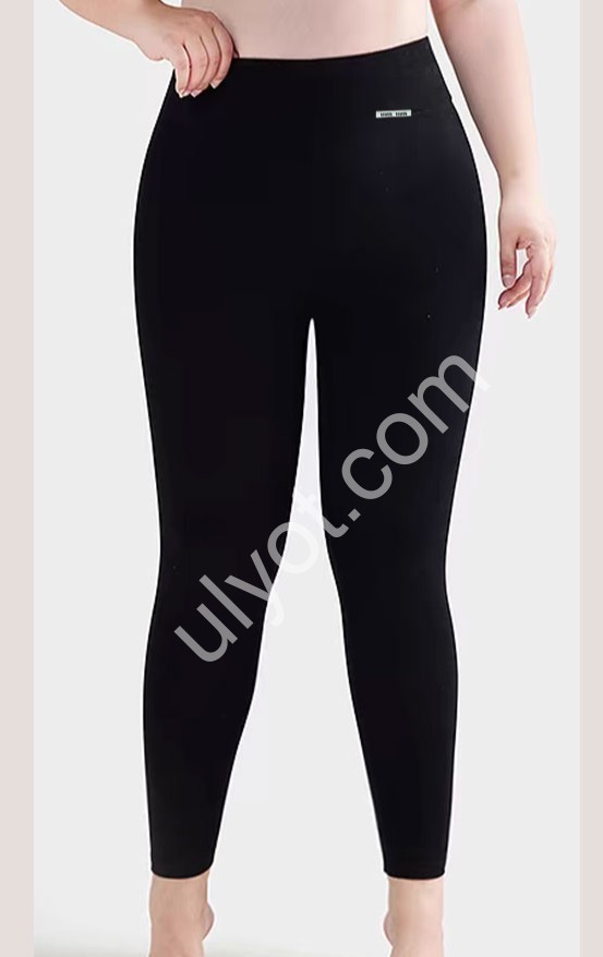 Лосини (4XL-6XL) Хутро Чорне 2955