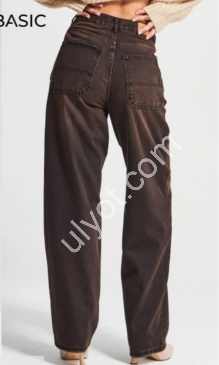 ДЖИНСЫ IT'S BASIC (34-40) ШОКОЛАД 2952/17w5/62