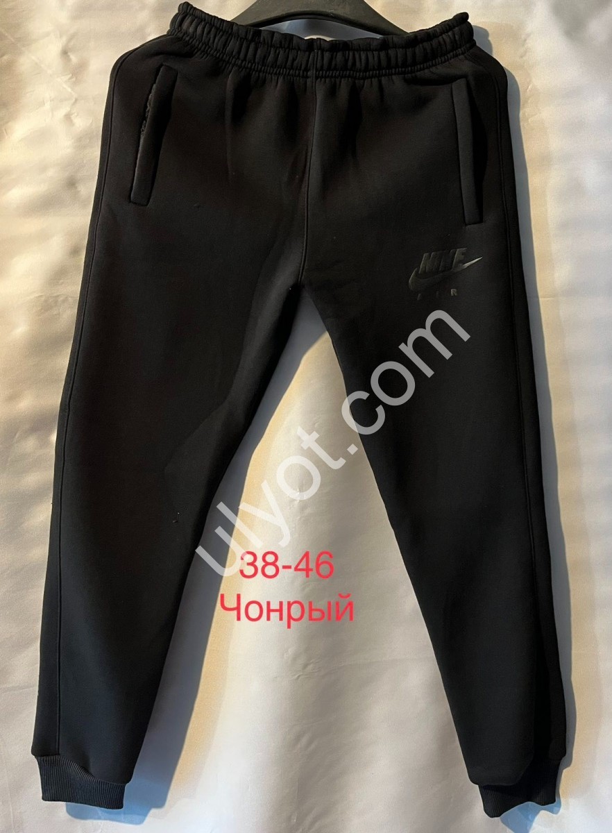 СПОРТ.ШТАНЫ N02 (38-46) ФЛИС МАНЖЕТ ЧЕРНЫЙ K2