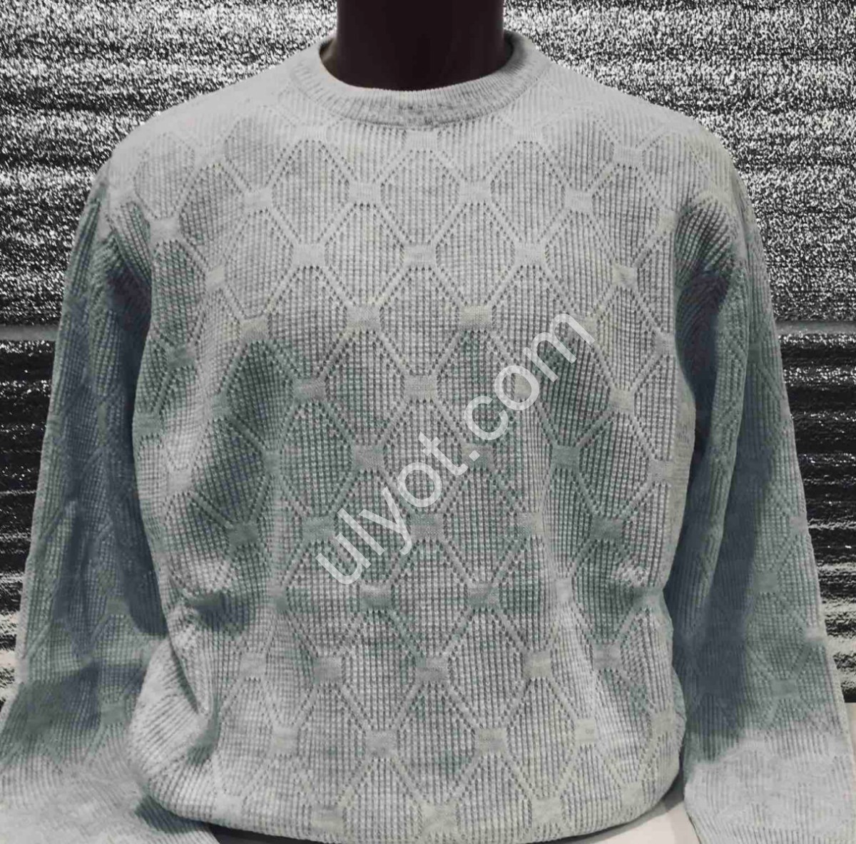 СВІТЕР CASHMERE (M-XL) СВ.СІРИЙ 6445