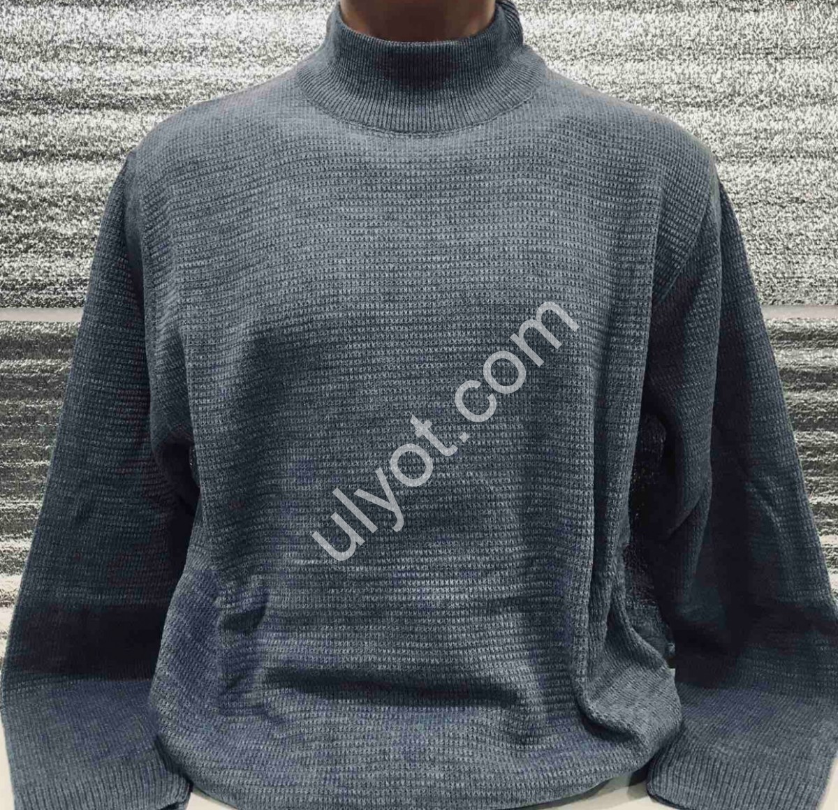 СВИТЕР CASHMERE (L-2XL) СТОЙКА ГРАФИТ 12103