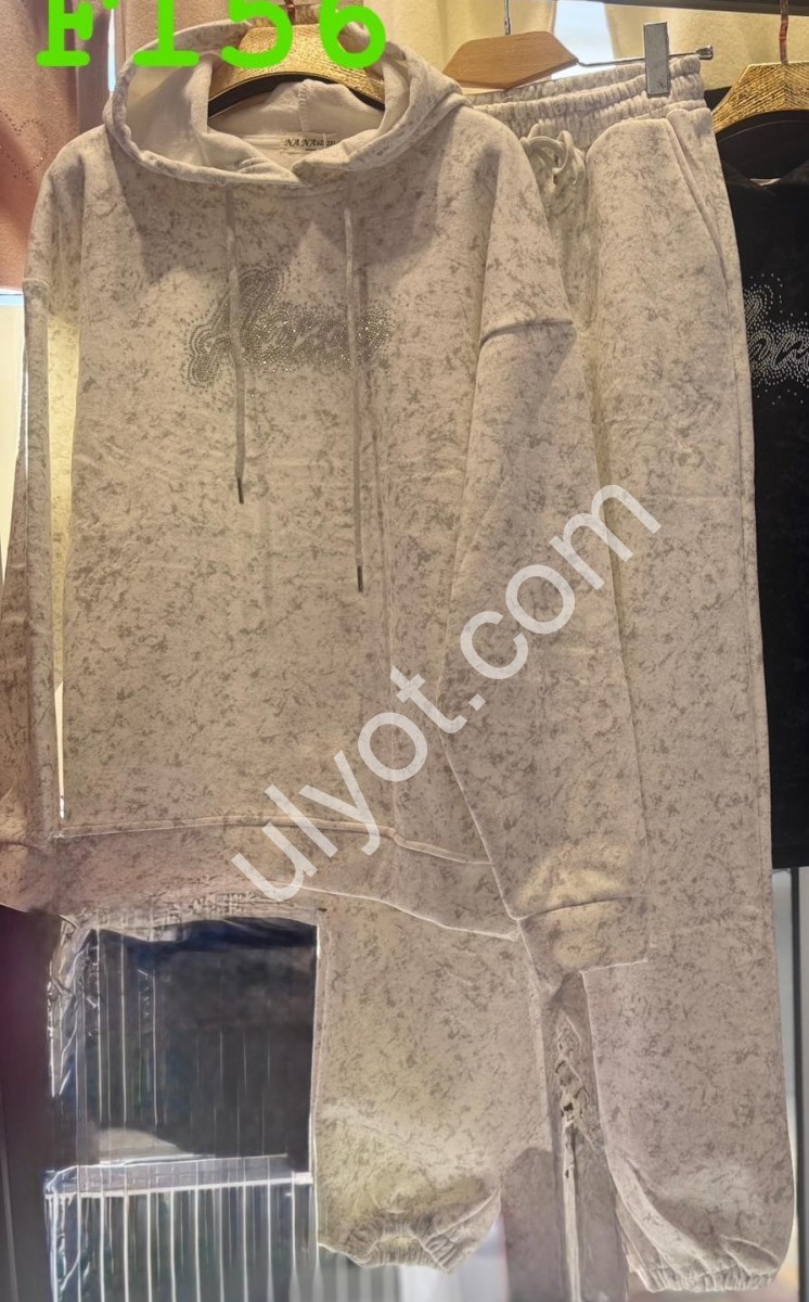 КОСТЮМ (XL-4XL) ФЛИС СЕРЫЙ F156