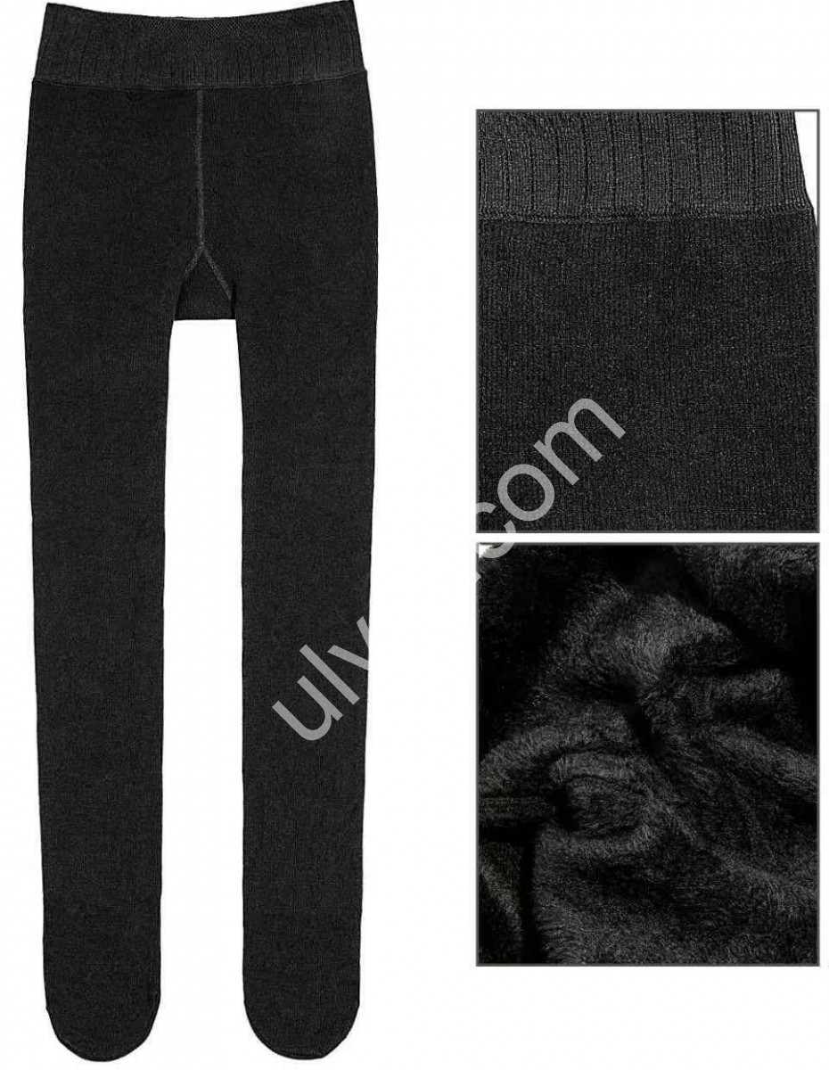 КОЛГОТИ (ONE SIZE 4XL-8XL) ЧЕРНЕ хутро 898
