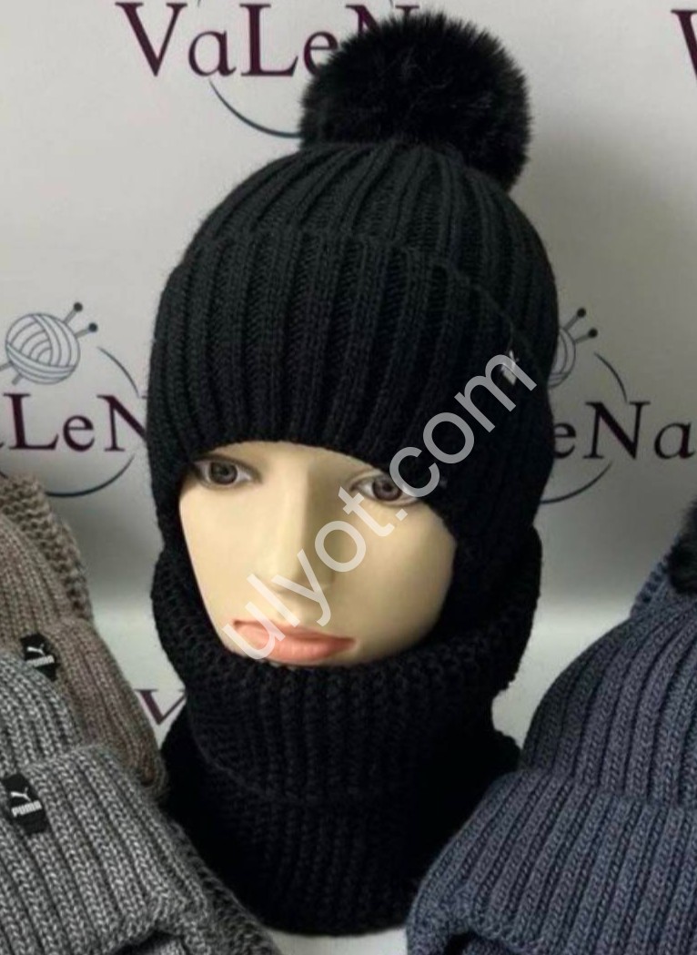 ШАПКА+ХОМУТ P15 (ONE SIZE 50-52) ФЛІС МІКС