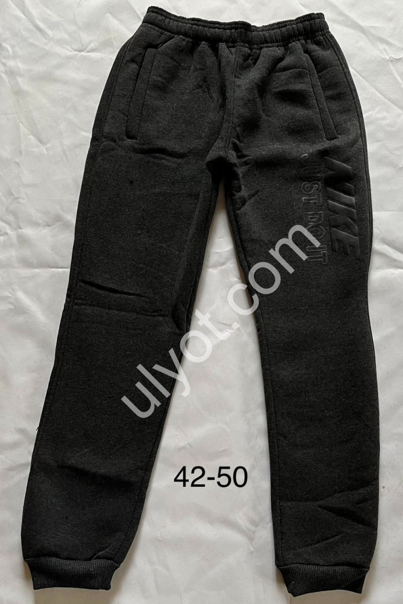 СПОРТ.ШТАНИ N02 (42-50) ФЛІС МАНЖЕТ ГРАФІТ 005