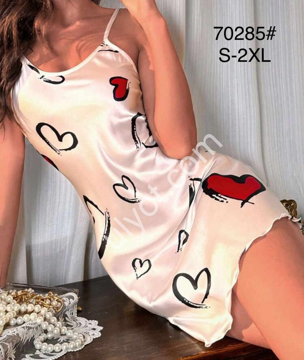 НІЧНЕННЯ СЕРЦЕ (S-2XL) МОЛОКО 70285