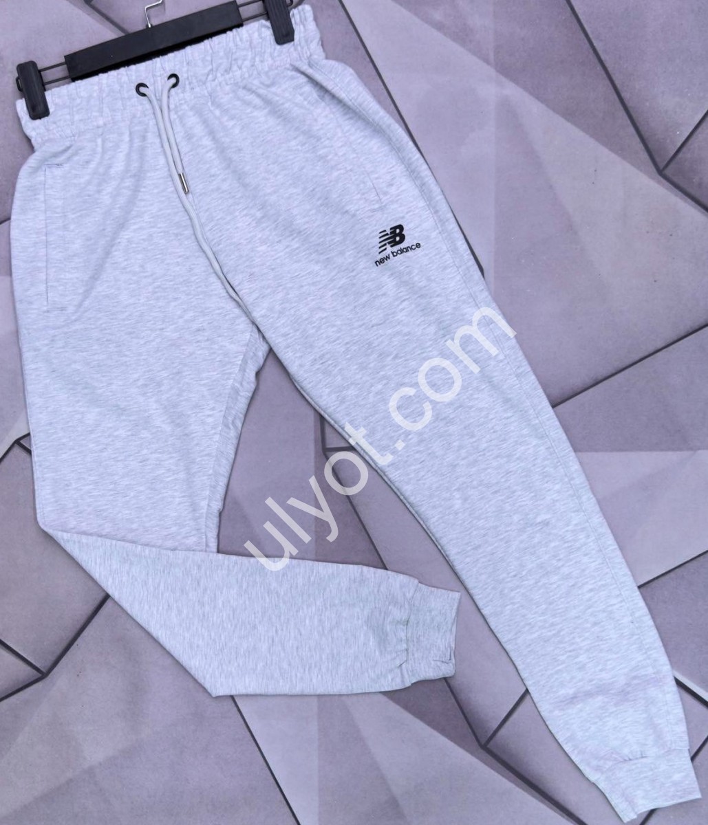 СПОРТ.ШТАНИ NB02 (S-2XL) МАНЖЕТ МЕЛАНЖ 3