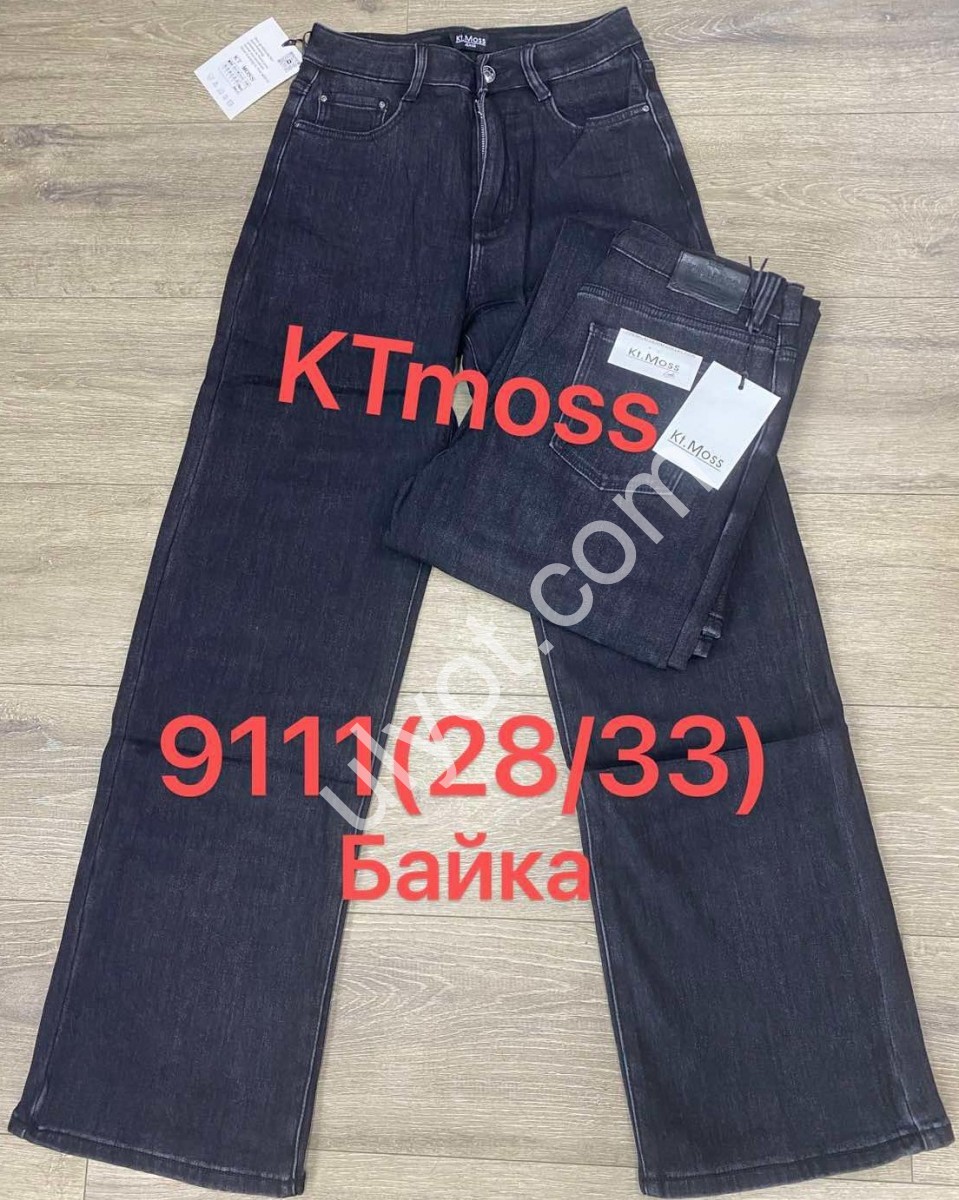 ДЖИНСЫ KT.MOSS (28-33) БАЙКА ГРАФИТ 9111
