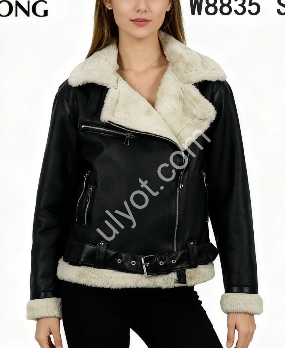 ДУБЛЕНКА AOLONG (S-2XL) ЧЕРНЫЙ 8835
