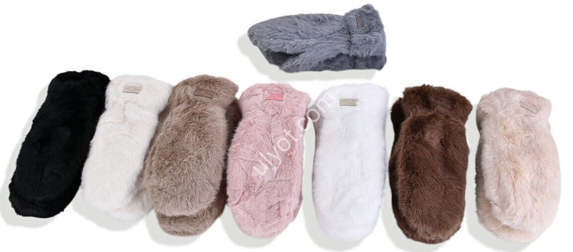 ВАРЕЖКИ (ONE SIZE) МЕХ МИКС A9-3